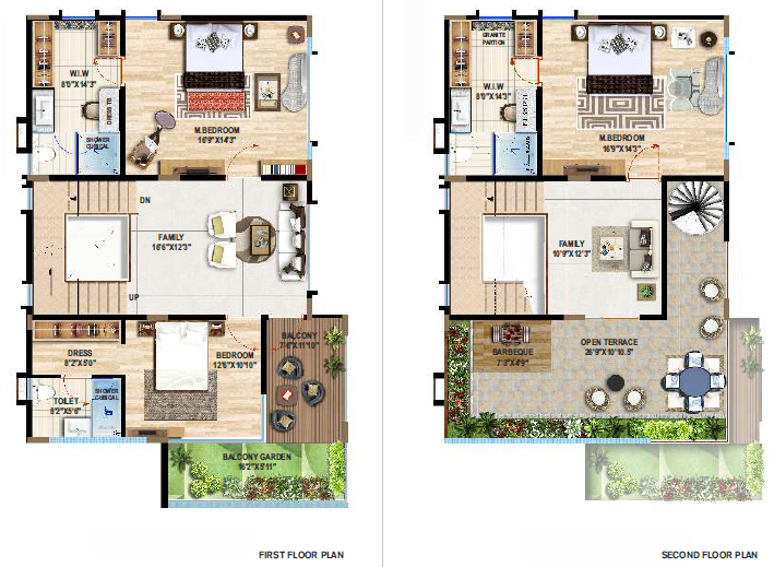 Allure One East Facing Villa Floor Plan - Maven Realty