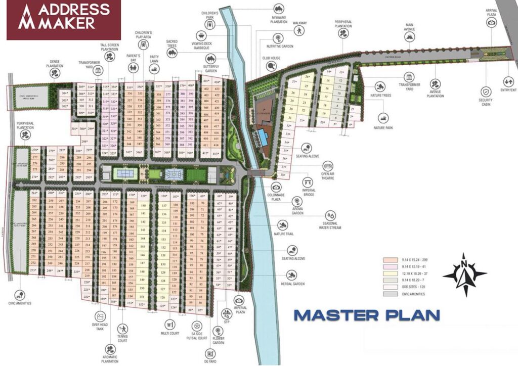 Master Plan The Imperial-Address Chandapura Plots